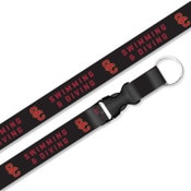 USC Trojans Black SC Interlock Swimming/Diving Lanyard